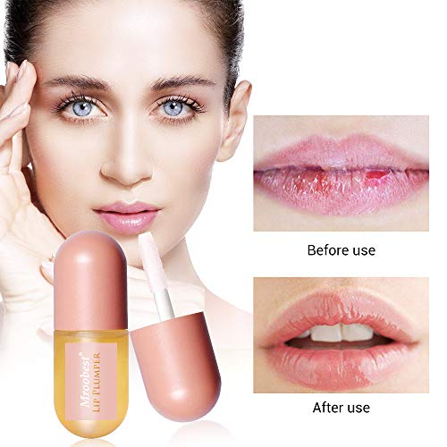 Labios Bálsamos, Lip Enhancer, Lip Plumper, Bálsamo de labios, Para Aumentar la Elasticidad del Labio, Reducir Líneas Finas, Hidratación Labial, Labios Sexy Más Llenos e Hidratados
