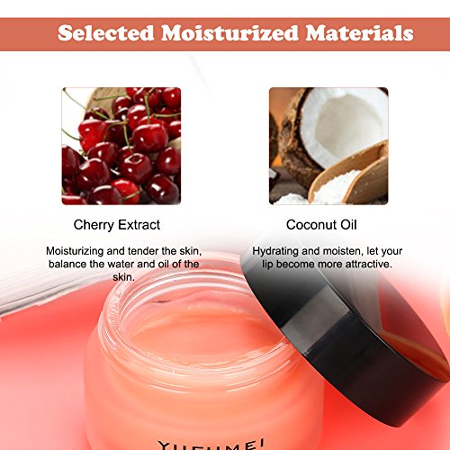 Labios Máscara, Máscara natural de la noche del labio de la cereza para los labios agrietados y agrietados Crema hidratante de la reparación de la belleza Cuidado del labio 20g/bottle