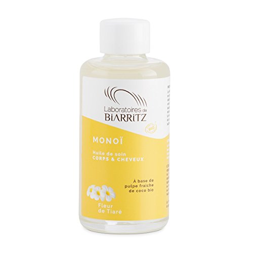 Laboratoires de Biarritz Monoï - Solución hidratante de flor de tiaré, certificado orgánico