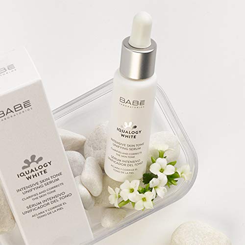 Laboratorios Babé - Iqualogy White Sérum Facial Intensivo Unificador Del Tono 30 ml, Rápida Absorción, No Fotosensibilizante, Prevención de Manchas, Antimanchas, Ideal Para el Embarazo