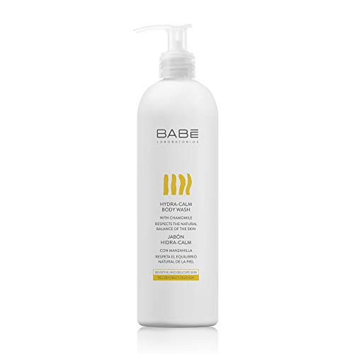 Laboratorios Babé - Jabón Corporal Hidra-Calm 500 ml, Gel Corporal con Manzanilla y Bisabolol, Hidratante, Calmante, Confort Instantáneo, Piel Sensible y Delicada