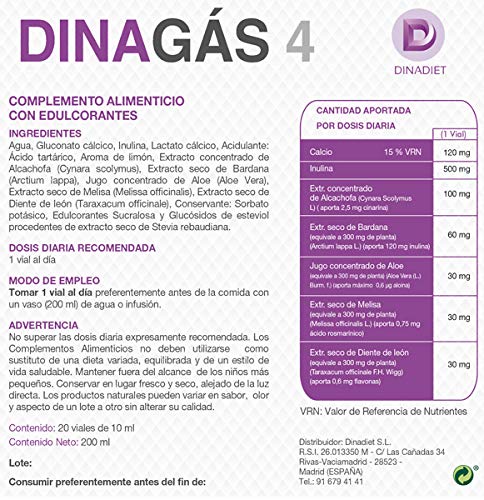 Laboratorios Mahen DINAGAS 4 10 ml x 20 Viales