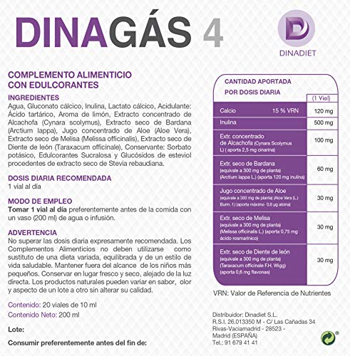 Laboratorios Mahen DINAGAS 4 10 ml x 20 Viales