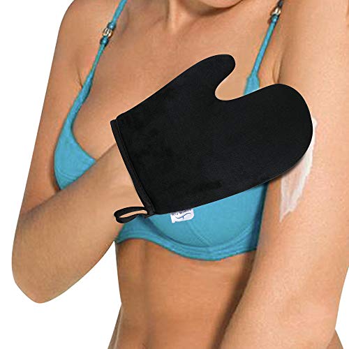 LABOTA 4 en 1 Guante autobronceador con guantes exfoliantes,para el cuerpo y Mitón autobronceador para Face Tanner - Self Tan con un Tanning Mit para el mejor bronceado falso