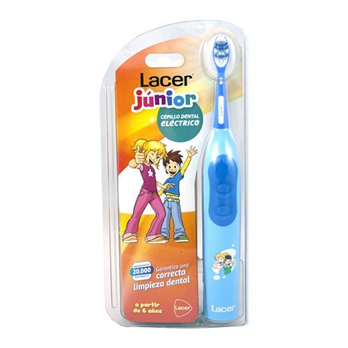 Lacer Cepillo Eléctrico Recargable Junior Azul