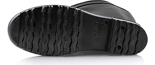 Ladeheid Botas de Agua Antideslizantes en PVC Mujer LA-967 (Negro/Negro, 36 EU)
