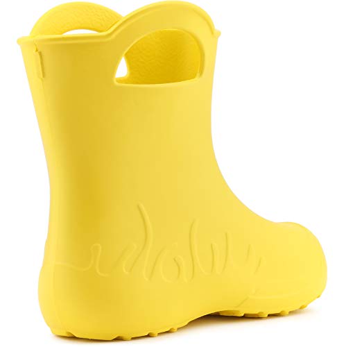 Ladeheid Botas de Agua en EVA Unisexo Niños Niñas LA-CA-01 (Amarillo, 24/25 EU)