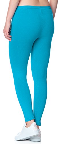 Ladeheid Leggins Pantalones Largos Ropa Deportiva Mujer LAMA02 (Turquesa23, XS/S)