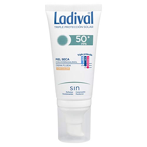 Ladival Protector Solar Facial Piel Seca con color- FPS 50+, 50 ml