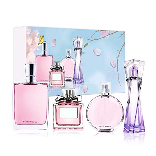 Lady Perfume Set 4 piezas de larga duración Atomizador Perfume femenino Fragancia de flores Regalo Lady Perfume Elegante Mujer Flor Perfume líquido 25ml * 4