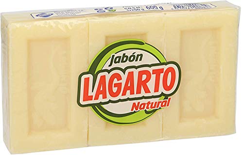 LAGARTO jabón pastilla natural pack 3 x 200 gr