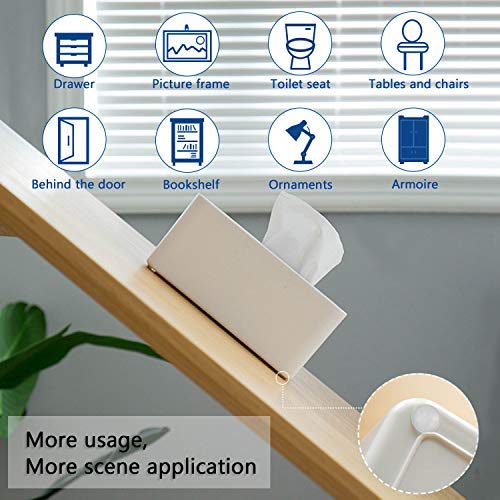 Lagrimas Silicona,Emooqi 294 Piezas Pies de Goma Transparentes,Gotas Silicona Adhesivas,Almohadilla Autoadhesiva,Amortiguación de Ruido,protector antigolpes,búfer muebles,8 Tamaños