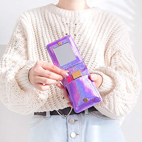 Lai-LYQ - Estuche para lápices labiales con diseño de amor láser