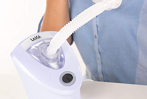 Laica MD6026 Inhalador-Nebulizador de ultrasonidos  poco ruidoso, optimo para niños, fácil de usar, desconexión autmática, incluye transformador para la toda de red
