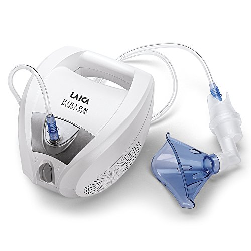 Laica NE2003 Inhalador- Nebulizador a pistones para todo tipo de medicamentos, uso muy fácil
