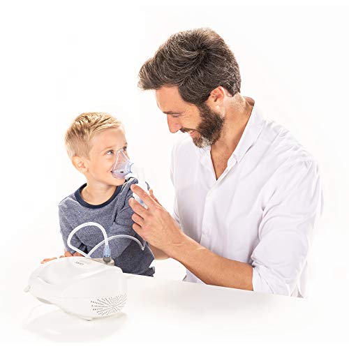 Laica NE2003 Inhalador- Nebulizador a pistones para todo tipo de medicamentos, uso muy fácil