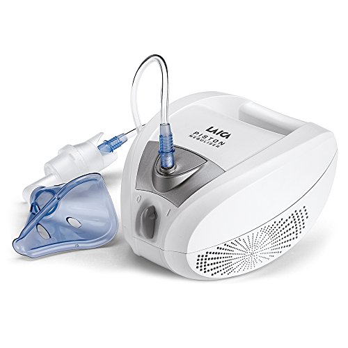 Laica NE2003 Inhalador- Nebulizador a pistones para todo tipo de medicamentos, uso muy fácil