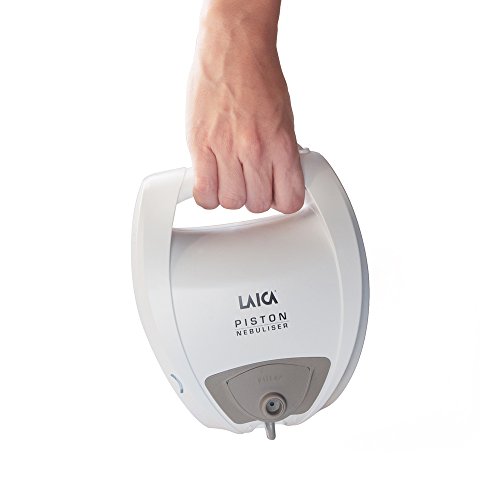 Laica NE2003 Inhalador- Nebulizador a pistones para todo tipo de medicamentos, uso muy fácil