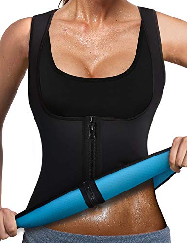 LaLaAreal Faja Reductora Adelgazante Abdominal Mujer Camiseta Sauna Chaleco Neopreno Comprecion para Fitness Postparto