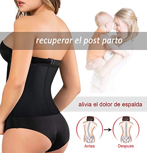 LaLaAreal Fajas Reductoras Corset Cincher Bustiers Corsé Adelgazantes de Cinturón Formación para Body Shaper Mujer