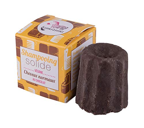 Lamazuna Champú Sólido de Chocolate para Cabellos Normales, 1 Unidad, 55 g