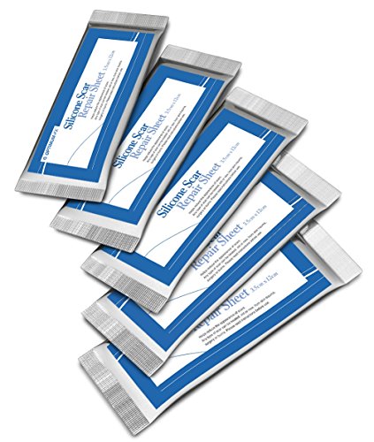 Lámina de Gel de Silicona Para el Tratamiento de Cicatrices Para CUALQUIER Tipo de Cicatriz: Antiguas Nuevas Hipertróficas Keloides Desde Traumas Cutáneos a Cicatrices de Cirugía y Quemaduras 3,5 cm x 12 cm - 3 láminas (3,5 cm x 12 cm cada una)