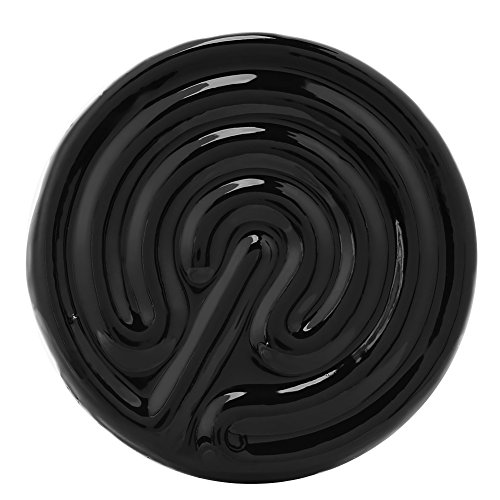 Lámpara de calor de reptiles, sin luz Emisor de cerámica infrarrojo Lámpara de calentador de mascotas Bombilla de reptiles para reptiles Anfibios Hámsteres Serpientes Aves Aves(Negro 75W)