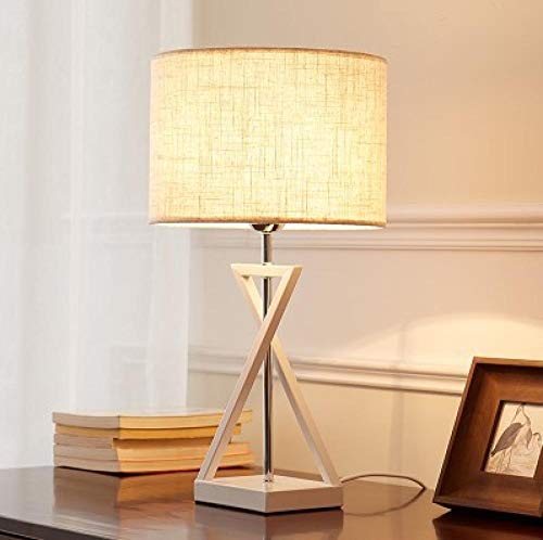 Lámpara de escritorio de mesa de noche de textura duradera y de alta gama Lámpara de mesa decorativa simple blanca con luz blanca Para salas de estar, dormitorios, hoteles, mesitas de noche