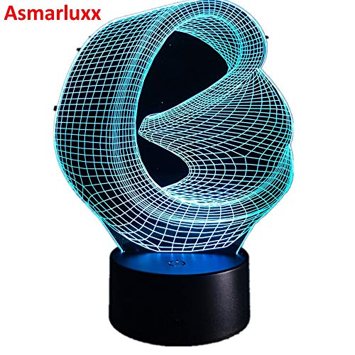 Lámpara de ilusión Abstracta Creativa luz de Noche gráfico acrílico Colorido gradiente atmósfera lámpara Novela iluminación