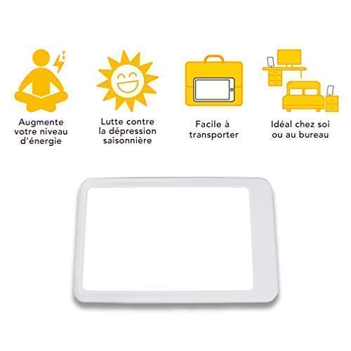 Lámpara de luz diurna natural 10000 lux - Lampara Luminoterapia para permite llenarse de energía cada día