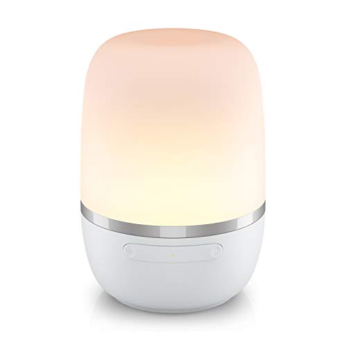 Lámpara de Mesa Inteligente. Wi-Fi Lámpara de Noche de Atmósfera. Luz Nocturna Infantil, Colores Cambiable RGB. Compatible con Amazon Alexa, Google Assistant y SmartThings. Meross