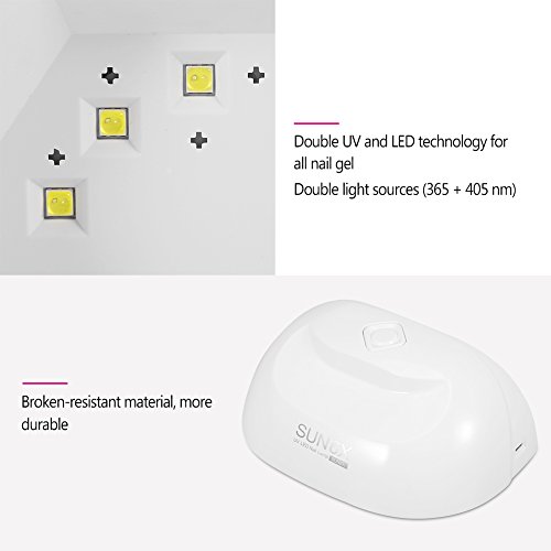 Lámpara de Uñas Filfeel Mini LED 18W Secador de Uñas UV Máquina para Uñas de Gel Esmalte de Uñas de Arte Herramientas de Curado con USB de Carga