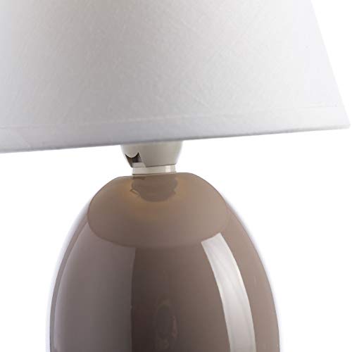 Lámpara para mesita de noche moderna beige de cerámica para dormitorio Bretaña