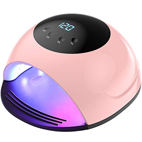 Lámpara Secadora 84W de Uñas Rápido LED/UV para Esmalte de Uñas con Función de Temporización 10s/30s/60s/120s Curado Luz en 3 modos para Manicura/Pedicure Nail Art en el Hogar y el Salón Manicura