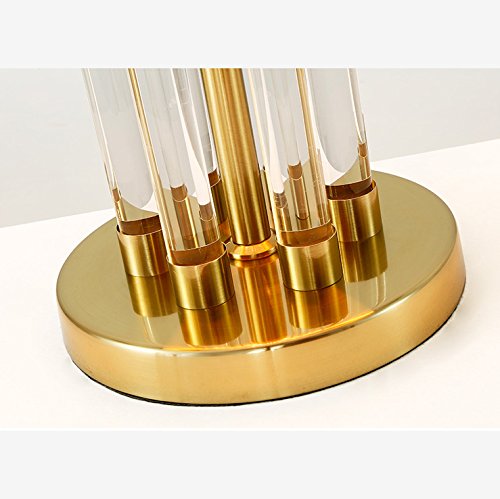 Lámparas de Escritorio Lámparas de Mesa y Mesilla Lámpara cristalina de la manera, lámpara del dormitorio de la lámpara del regalo, lámpara casera, lámpara cristalina del interruptor del botón Ilumina