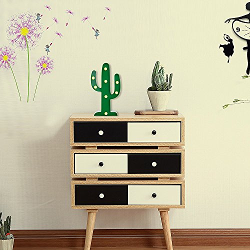 Lámparas decorativas – ZWOOS Decoración Iluminación Lámpara de mesa de luz LED para El Hogar y La Fiesta