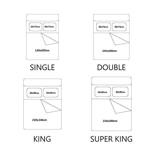 LAMPWF 3D Ropa de Cama 3 Piezas Juego de Ropa de Cama con 220x240cm Funda de Edredón de Microfibra de 2 x 50x90cm Funda de Almohada Polyester Diseño de Impresión - Patrón de Logotipo