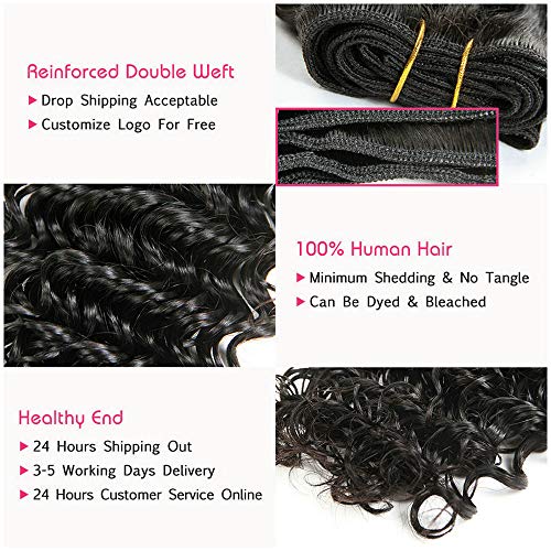 Lananel Extensiones de Cabello Natural Cortina Rizado Brasileño Pelo Natural Humano 3 Paquetes Cabello humano Rizado Brasileño 8A Virgen Pelo Humano Natural Brasileño Rizado 16 18 20 pulgadas