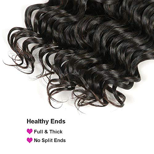 Lananel Extensiones de Cabello Natural Cortina Rizado Brasileño Pelo Natural Humano 3 Paquetes Cabello humano Rizado Brasileño 8A Virgen Pelo Humano Natural Brasileño Rizado 16 18 20 pulgadas