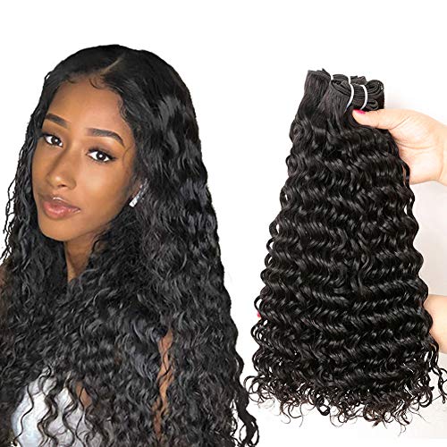 Lananel Extensiones de Cabello Natural Cortina Rizado Brasileño Pelo Natural Humano 3 Paquetes Cabello humano Rizado Brasileño 8A Virgen Pelo Humano Natural Brasileño Rizado 16 18 20 pulgadas