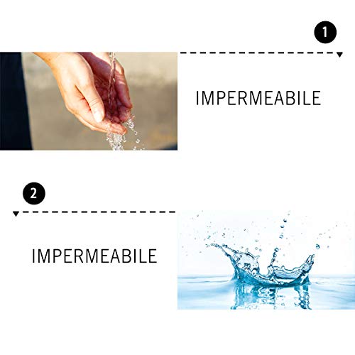 Lancardo Reloj Analógico de Cuarzo Correa de Cuero de Textura de Vaquero Dial con Dibujos de Comésticos/Flor/Perfume/Lapiz Labial Impermeable Casual para Hombre/Mujer/Pareja (Azul Claro)