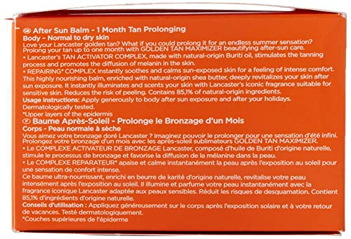 Lancaster Golden Tan Maximizer After Sun Balm 200ML Unisex Adulto, Negro, Único