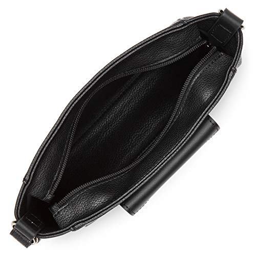 Lancaster Paris Maya - Bolso cruzado para mujer (20 cm), Rosa (Negro), Talla única