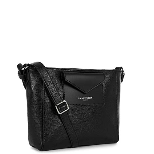 Lancaster Paris Maya - Bolso cruzado para mujer (20 cm), Rosa (Negro), Talla única