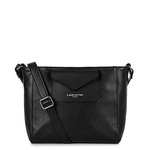 Lancaster Paris Maya - Bolso cruzado para mujer (20 cm), Rosa (Negro), Talla única