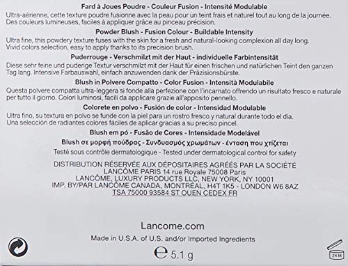 LANCOME Blush SUBTIL Colorete Compacto 471 Shimmering 1UN Unisex Adulto, Negro, Estándar