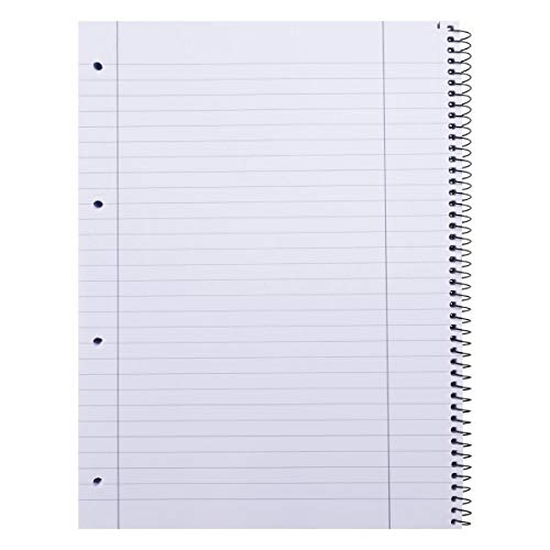 Landre College 100050065 - Lote de 10 libretas para zurdos A4, 80 hojas con rayas, espiral en lado derecho, 70 g/m²
