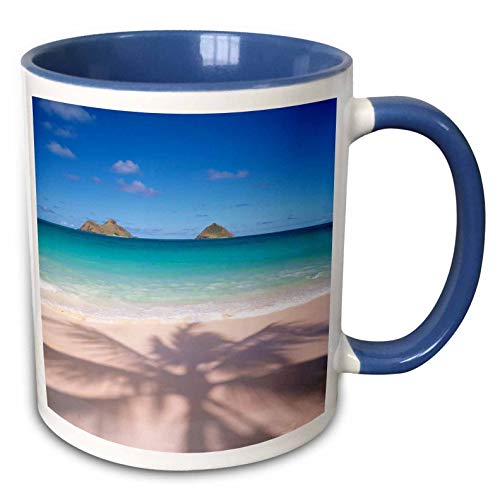 Lanikai Beach Kailua Oahu Hawaii EE. UU. US12 DPB1580 Taza de dos tonos Douglas Peebles 11 oz Azul/Blanco