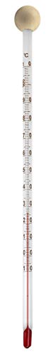 Lantelme 7628 biberones Termómetro. Analog bebé/Niños Alimentos Termómetro de vidrio con bola de madera