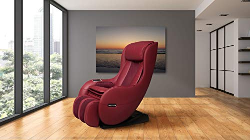 Lanzamiento al mercado WELCON en rojo - sillón de masaje EASYRELAXX en rojo, en forma de L, programas automáticos masaje de amasamiento masaje de golpeteo